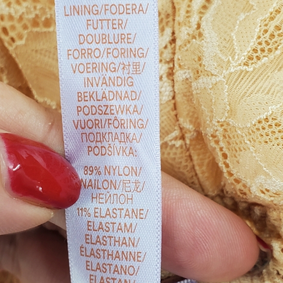NWT Fenty lace bra cream color crossback size 1X - Picture 10 of 16